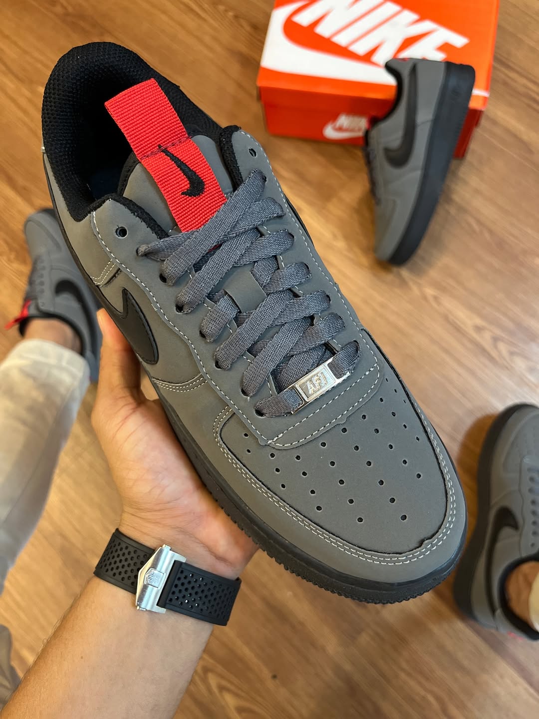 Tênis Masculino Nike Air Force 1 Chumbo Premium