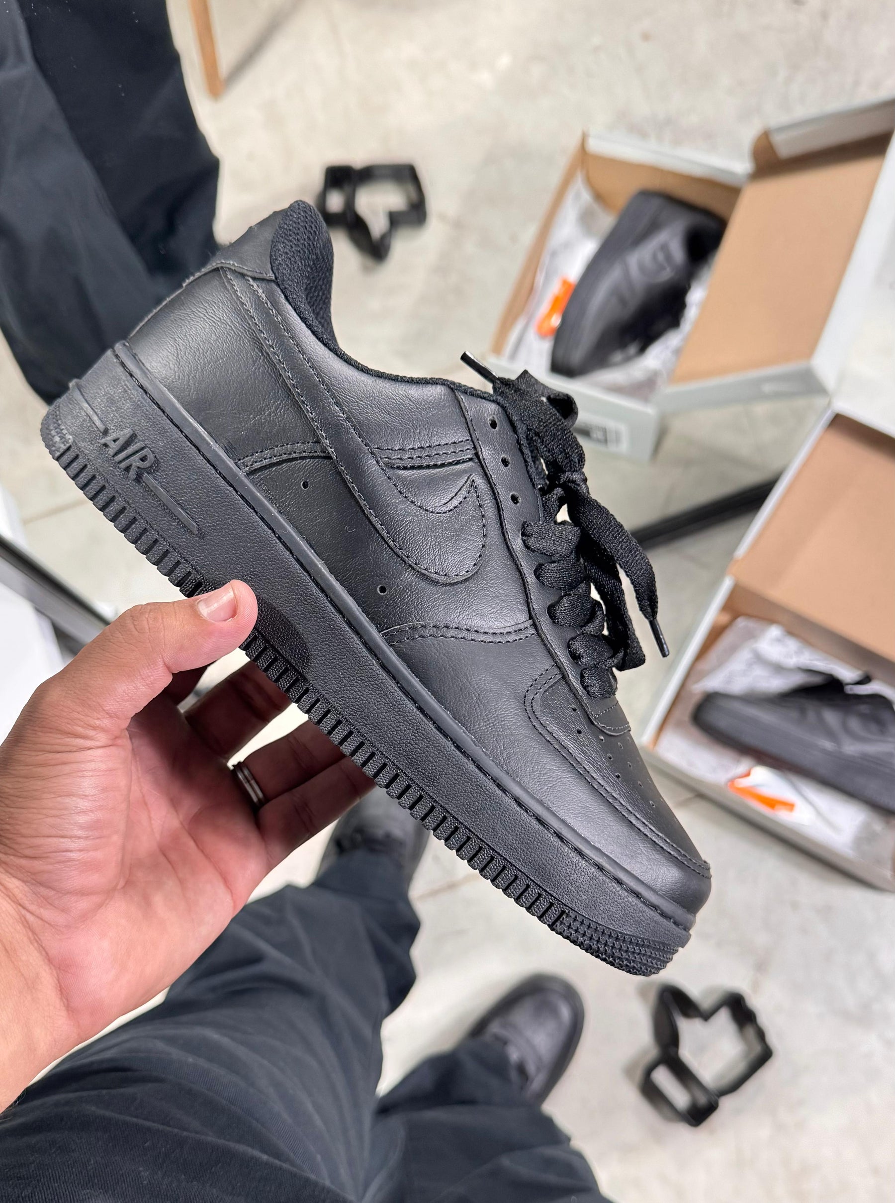 Tênis Masculino Nike Air force 1 Triple Black Premium