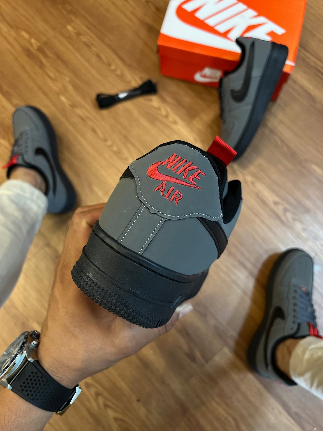 Tênis Masculino Nike Air Force 1 Chumbo Premium